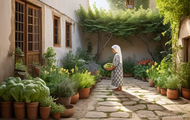 생태 지혜와 공동체 회복력 - **Prompt:** A vibrant scene depicting an Arab village community engaged in a collective effort of "T...